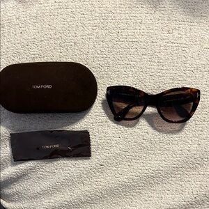 Tom Ford Brown Cat-Eye Sunglasses
